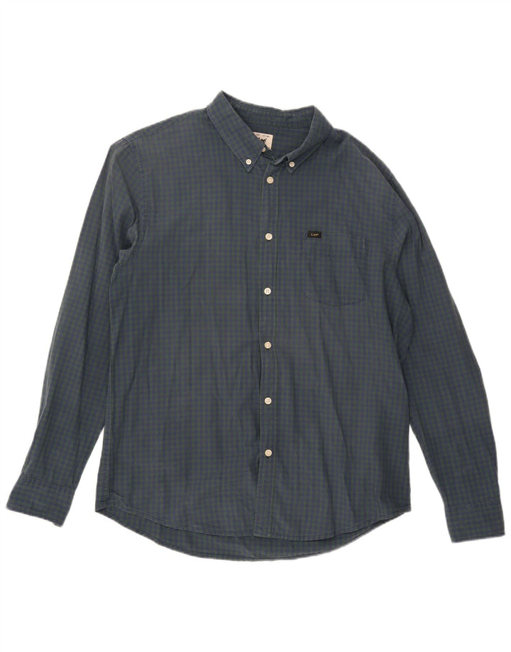 Lee Herre Ternet Classic Fit skjorte XL Grøn Gingham