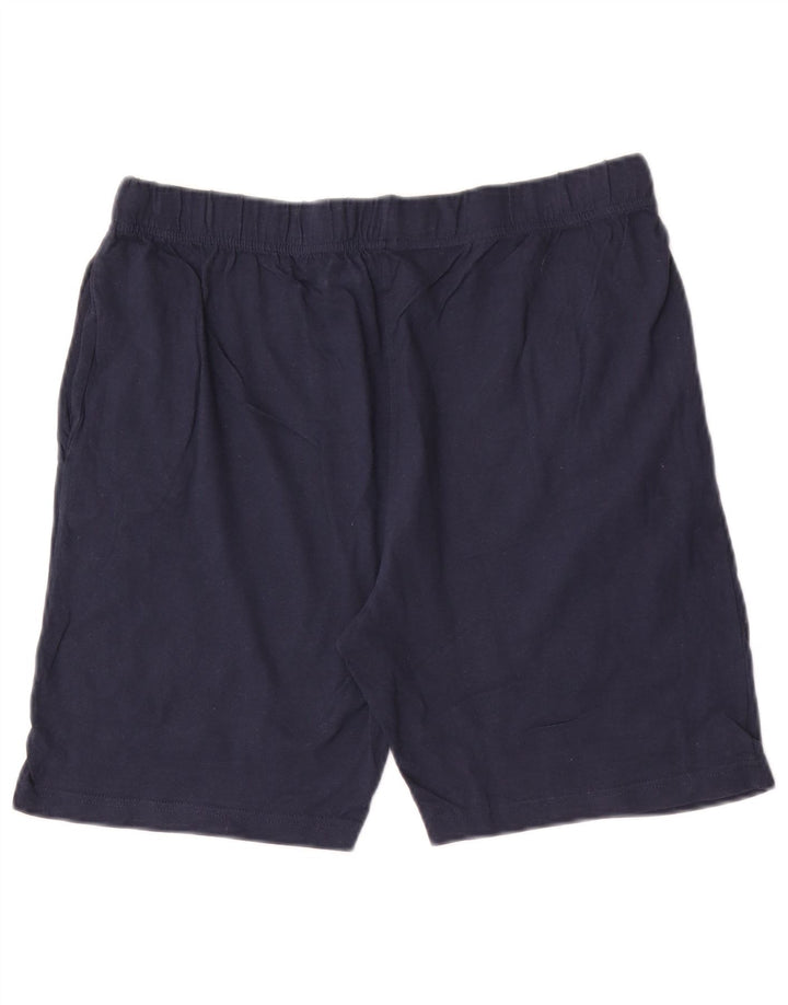 Pantaloncini sportivi grafici da uomo Bench in cotone medio blu navy