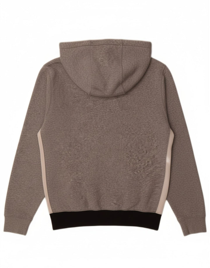 Suéter masculino NIKE com capuz e zíper e pescoço XS cinza colorblock algodão