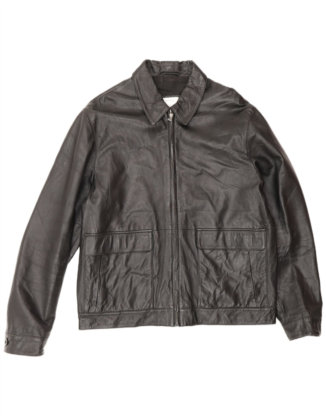 Conbipel Mens Leather Jacket IT 54 XL Black Leather