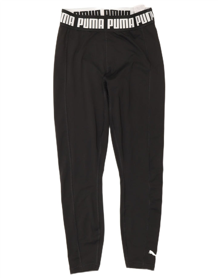 Leggings grafici PUMA da donna UK 10 Small Nero Poliestere