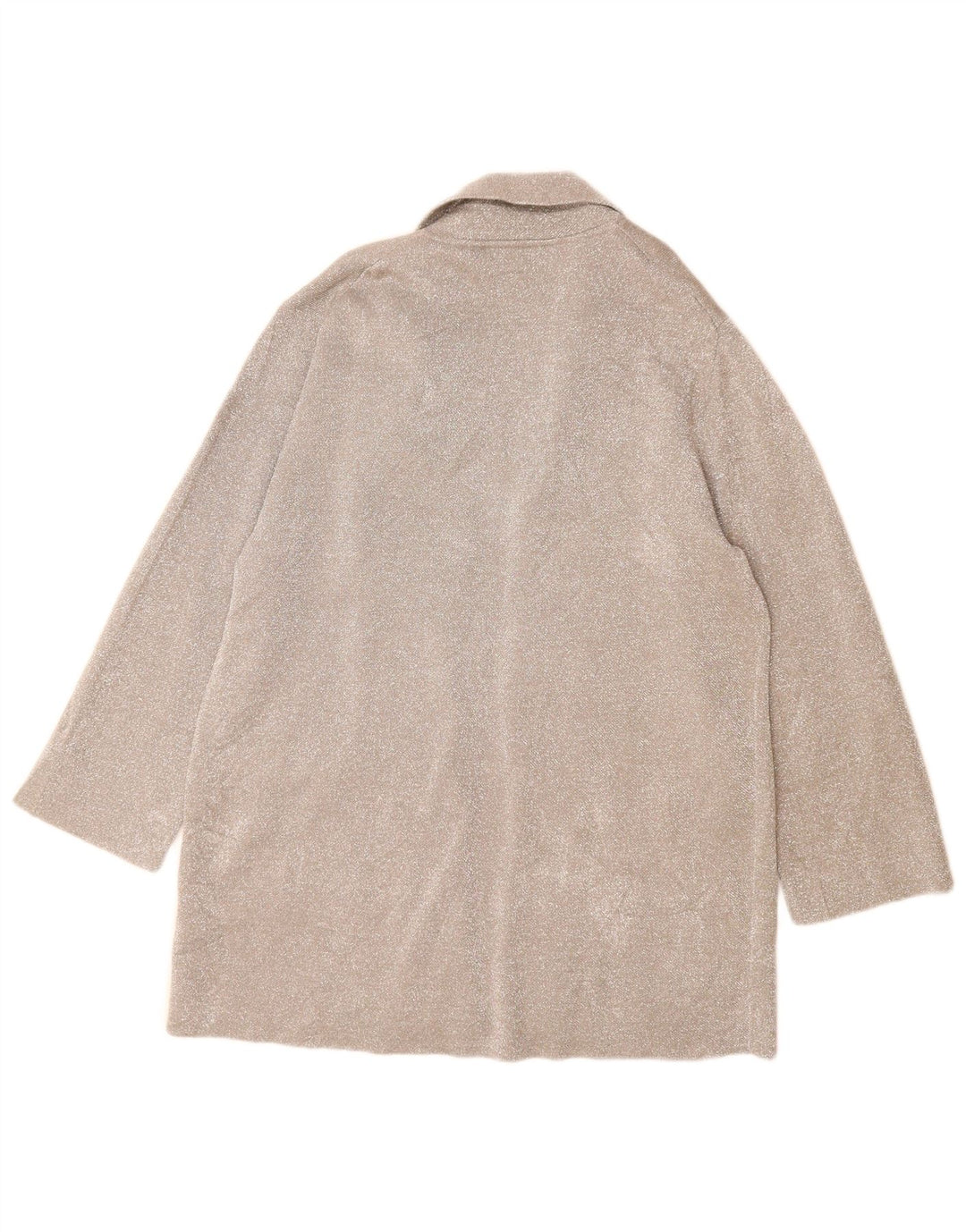J. Crew Womens 365 Open Cardigan Sweater UK 14 Medium Silver Polyester
