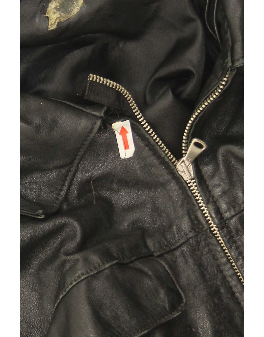 Vintage Mens Leather Jacket UK 38 Medium Black