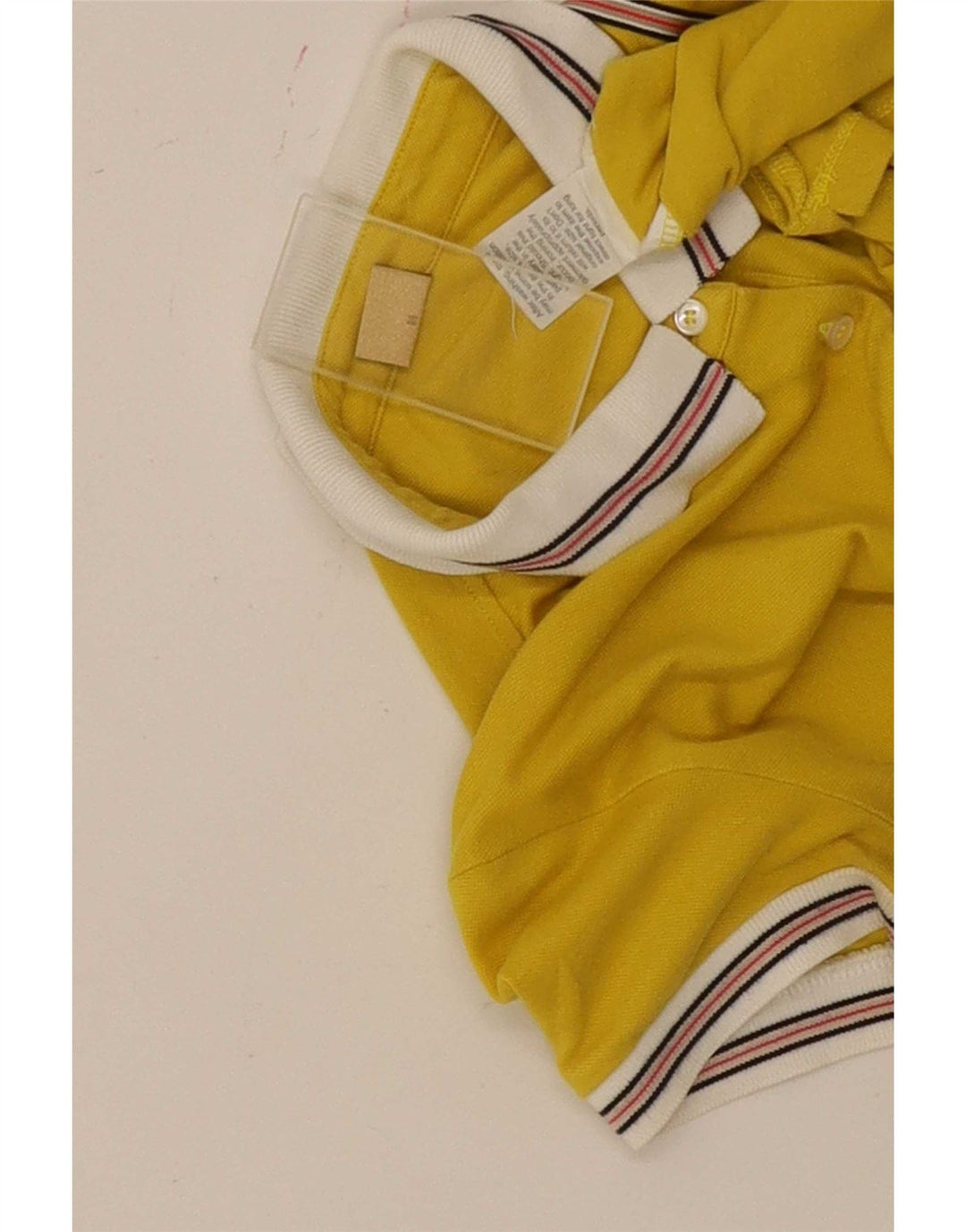 Fay Womens Polo Shirt UK 12 Medium Yellow