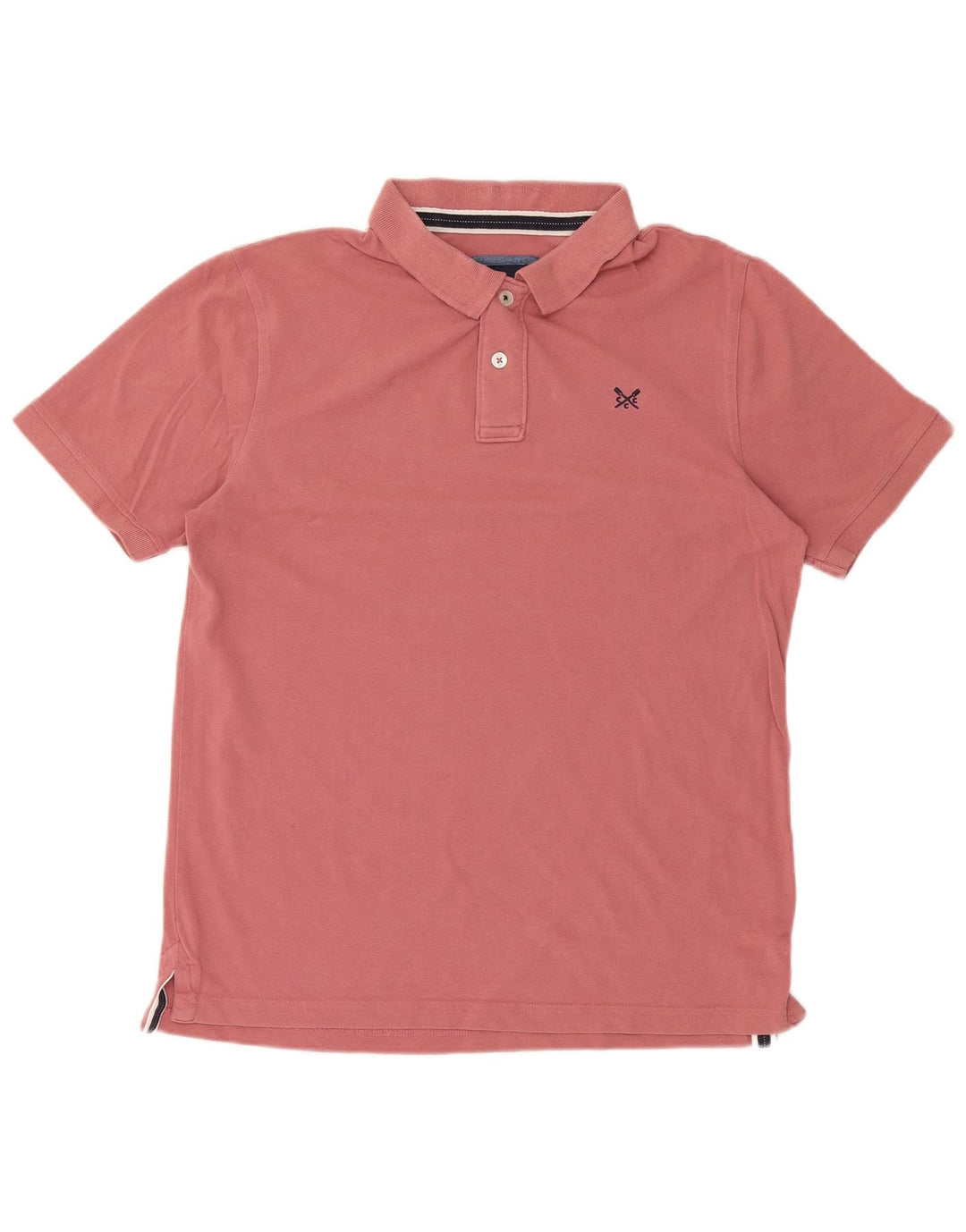 CREW CLOTHING Mens Polo Shirt Medium Pink Cotton