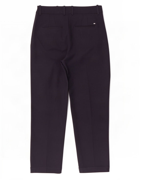 Pantaloni chino a vita alta da donna Tommy Hilfiger UK 8 Small W28 L28 Blu Navy