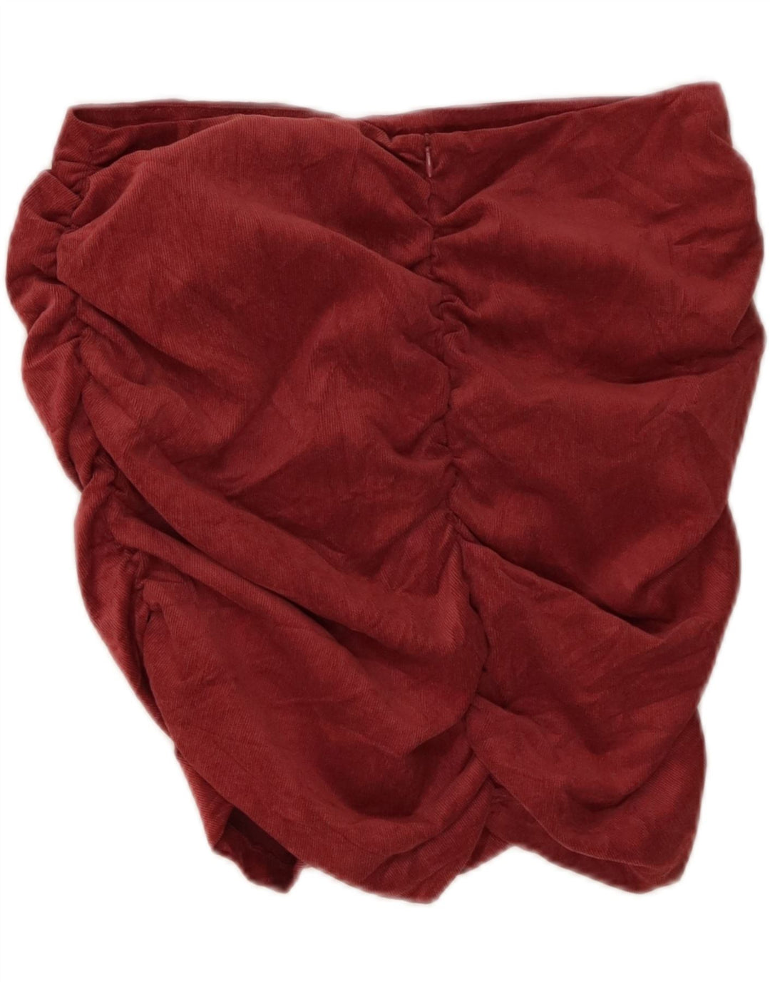 ZARA Womens Mini Corduroy Skirt Large W30 Burgundy Polyester Vintage Zara and Second-Hand Zara from Messina Hembry 