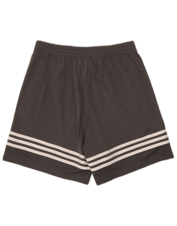 Pantaloncini sportivi Adidas da uomo piccoli in poliestere nero