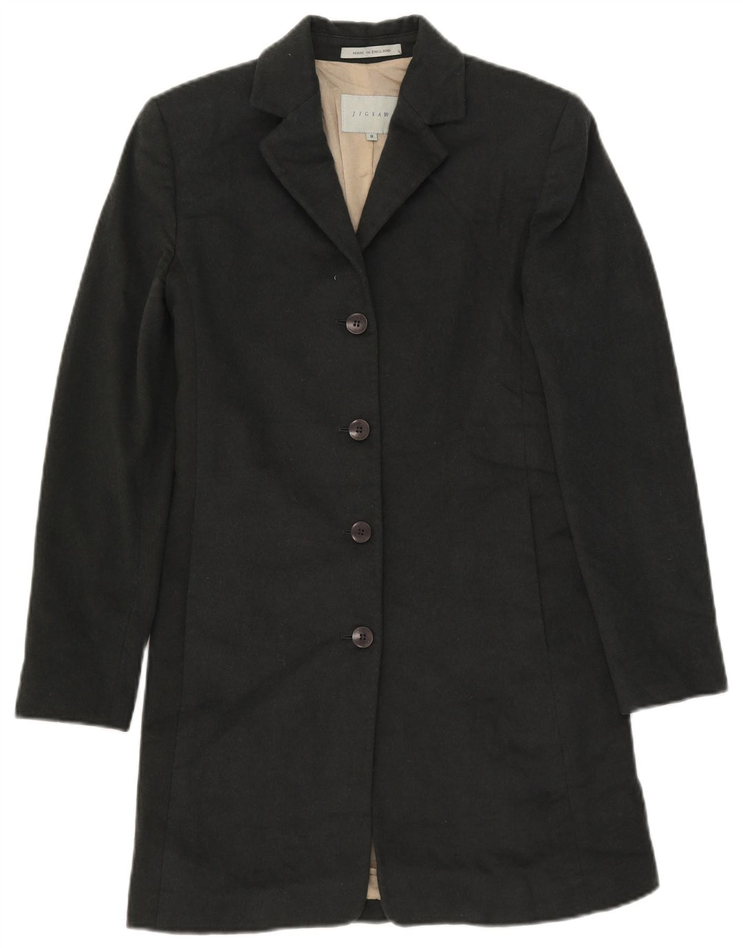 Soprabito da donna Jigsaw UK 8 piccolo in lana grigia