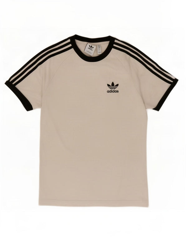 Adidas Mens T-Shirt Top Small White Cotton