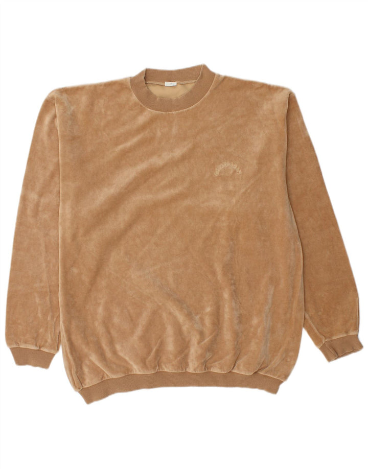 Felpa da uomo VINTAGE Maglione UK 38/40 Cotone beige medio
