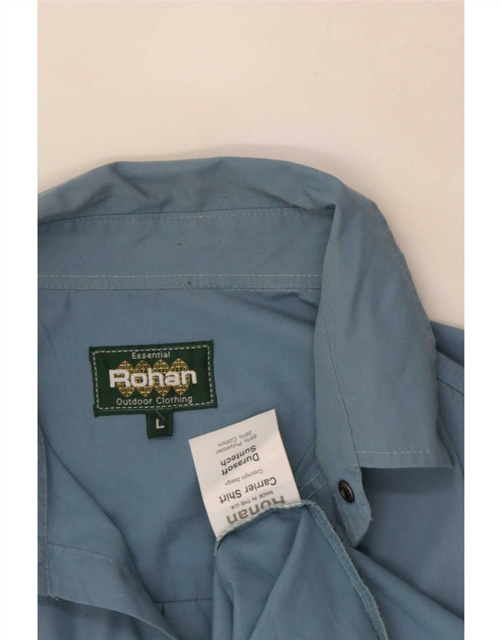Camisa Rohan Hombre Grande Poliéster Azul