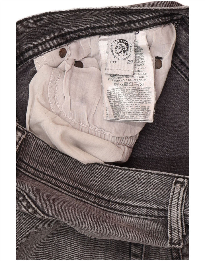 DIESEL Mens Skinny Jeans W29 L30 Grey Cotton