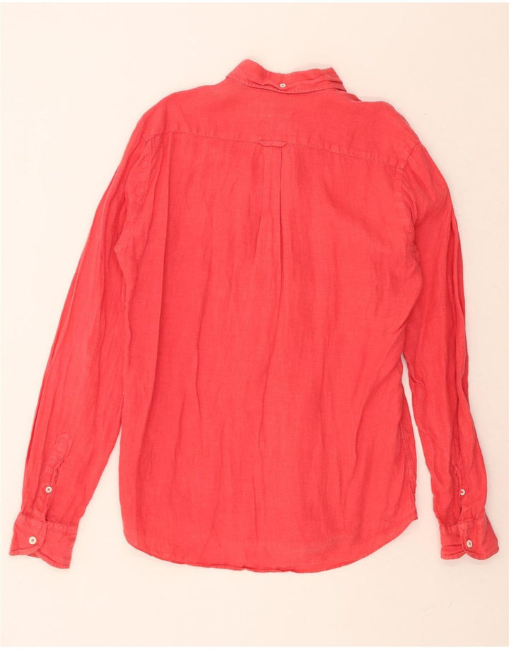 MASSIMO DUTTI Mens Shirt Medium Red Vintage Massimo Dutti and Second-Hand Massimo Dutti from Messina Hembry 