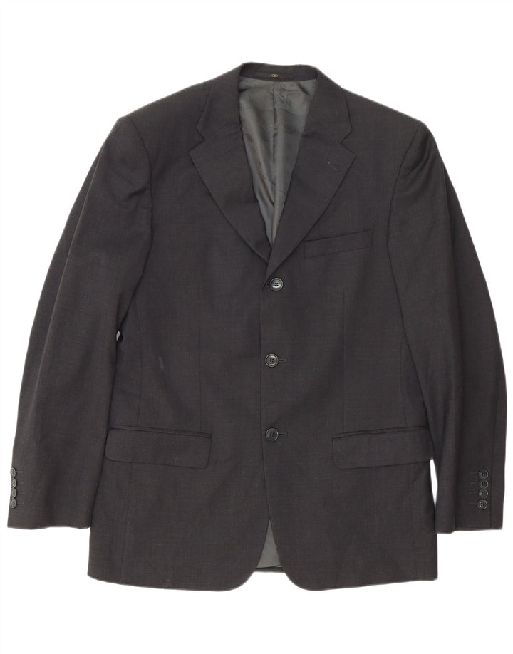 Giacca Blazer 3 Bottoni Valentino Uomo IT 48 Lana Grigio Medio
