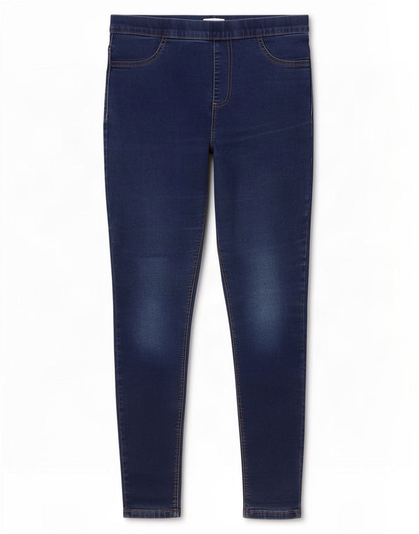 Jeans Jeggings da donna Marks & Spencer UK 14 Medio W30 L27 Cotone blu