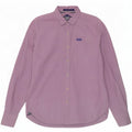 Camicia da uomo Superdry XL in cotone a quadretti viola