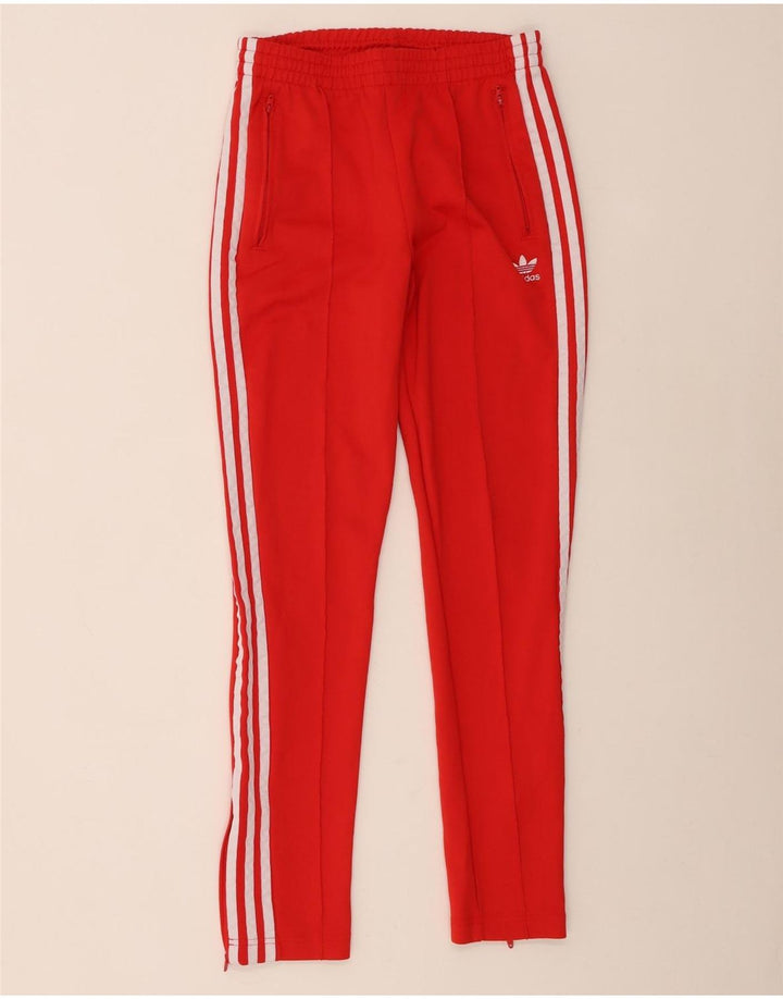 Pantaloni della tuta da donna Adidas UK 8 Small Rossi