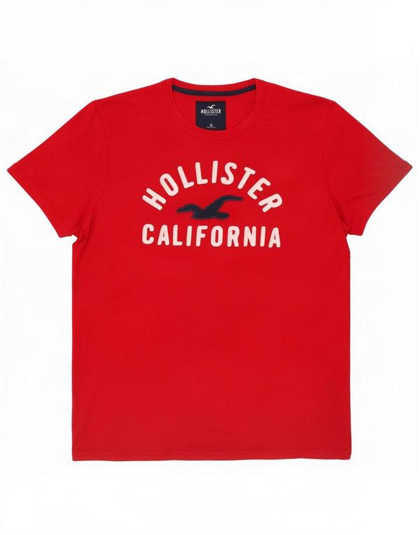 Tricou grafic pentru bărbați Hollister Top XL Bumbac roșu