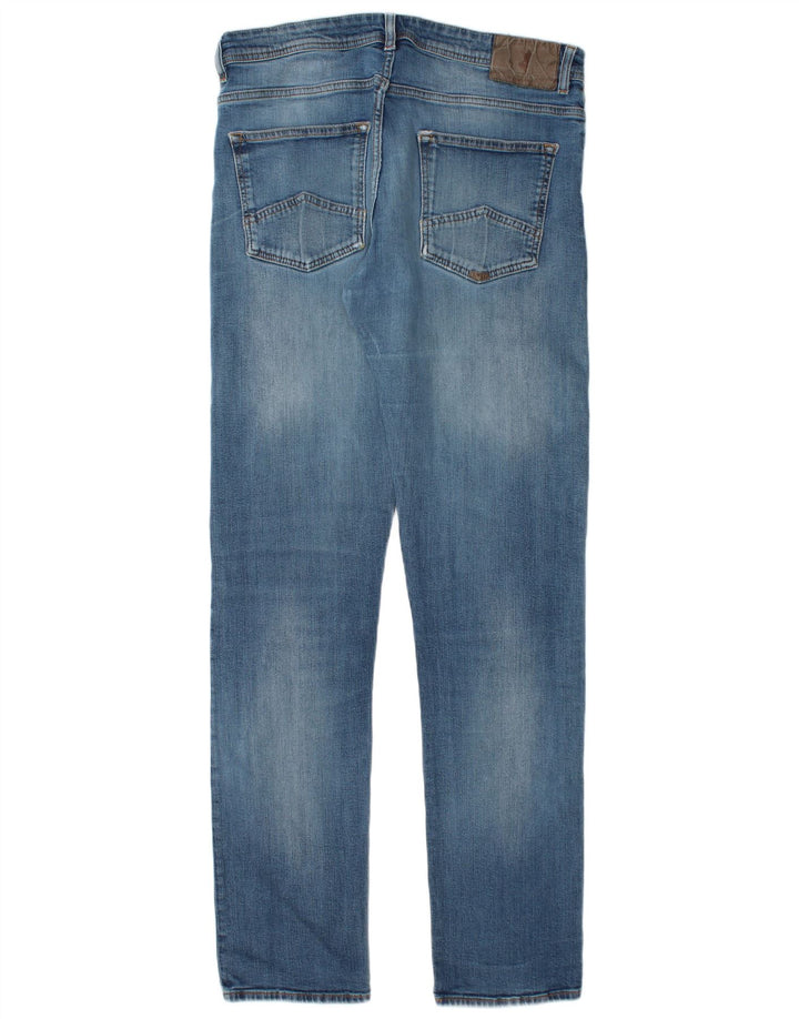 Marlboro Classics Straight Jeans til mænd W33 L34 Blå