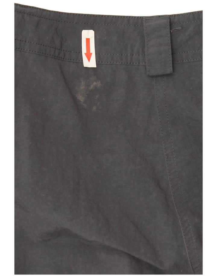 Adidas Womens Capri Trousers UK 14 Large W32 L21 Grey Polyamide