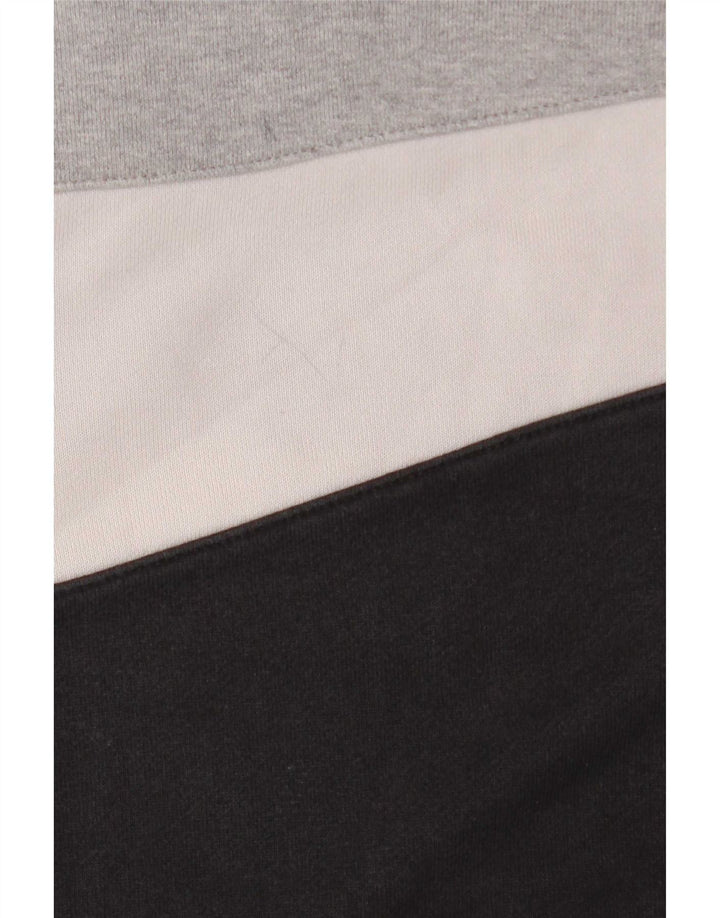 Nike Mens Graphic Sweatshirt Jumper Small Black Colourblock Cotton