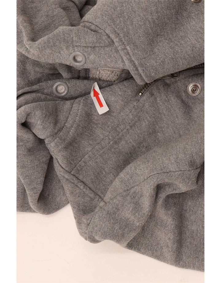 Diesel Womens Zip Hoodie Sweater UK 16 Large Grey