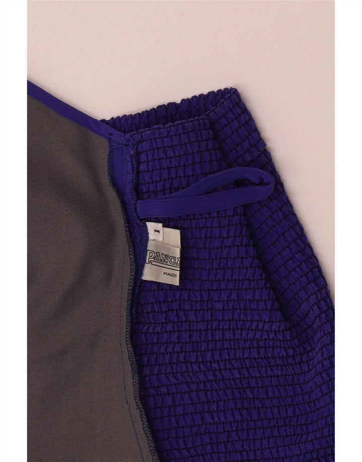 Pancaldi & B Womens Corset Top UK 8 Small Purple Silk