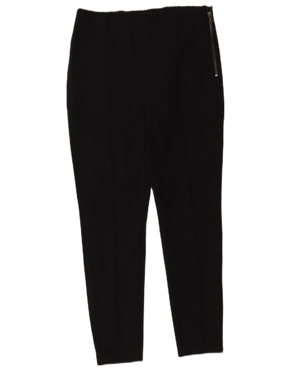 Marks & Spencer Womens Tapered Casual Trousers UK 14 Large W30 L26 Black