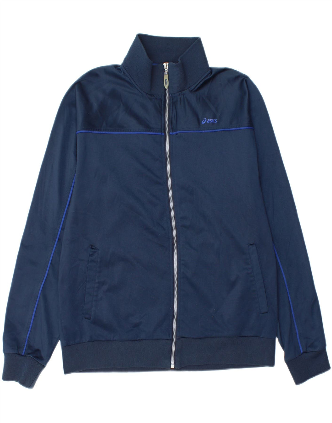 Giacca da ginnastica da uomo Asics XL in poliestere blu navy