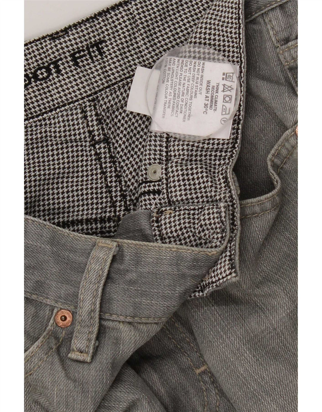 Marks & Spencer muške traperice bootcut W30 L26 sive, pamučne