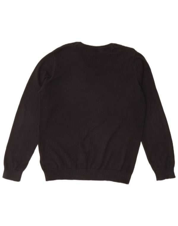 Marks & Spencer Girls V-hals sweater 12-13 år sort bomuld