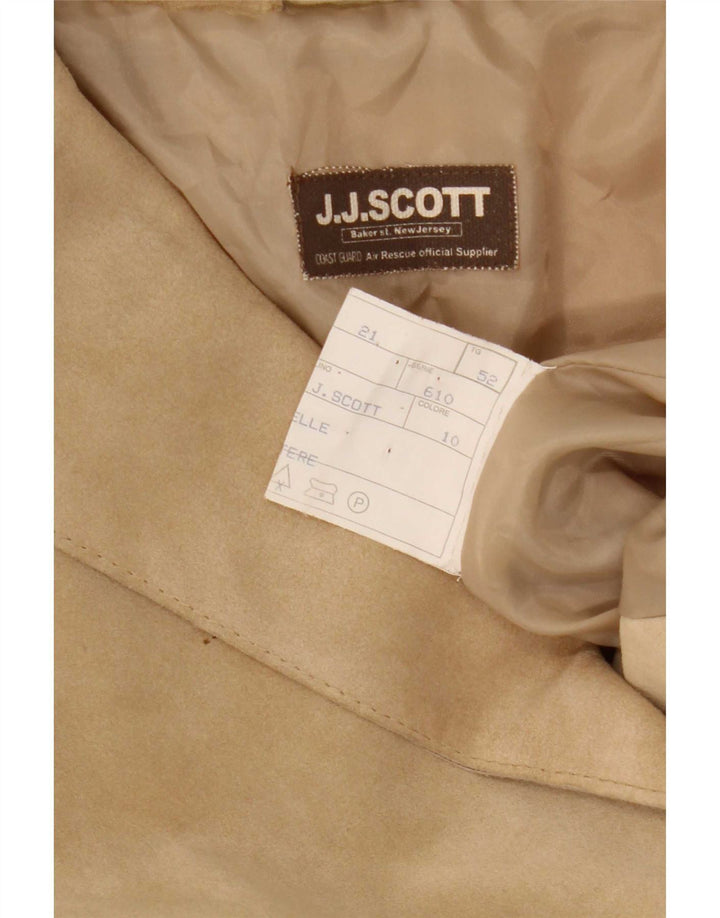 J.J.Scott Chaqueta tipo blazer de ante con 3 botones para hombre IT 52 XL Cuero beige