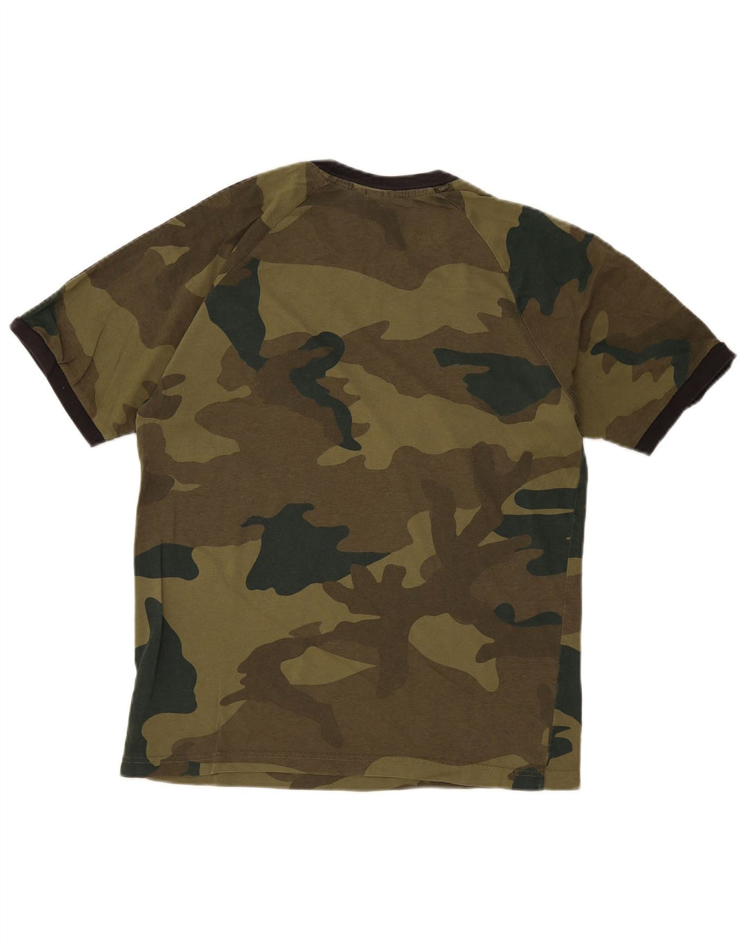 Adidas T-Shirt Homme Top Kaki Moyen Camouflage Coton