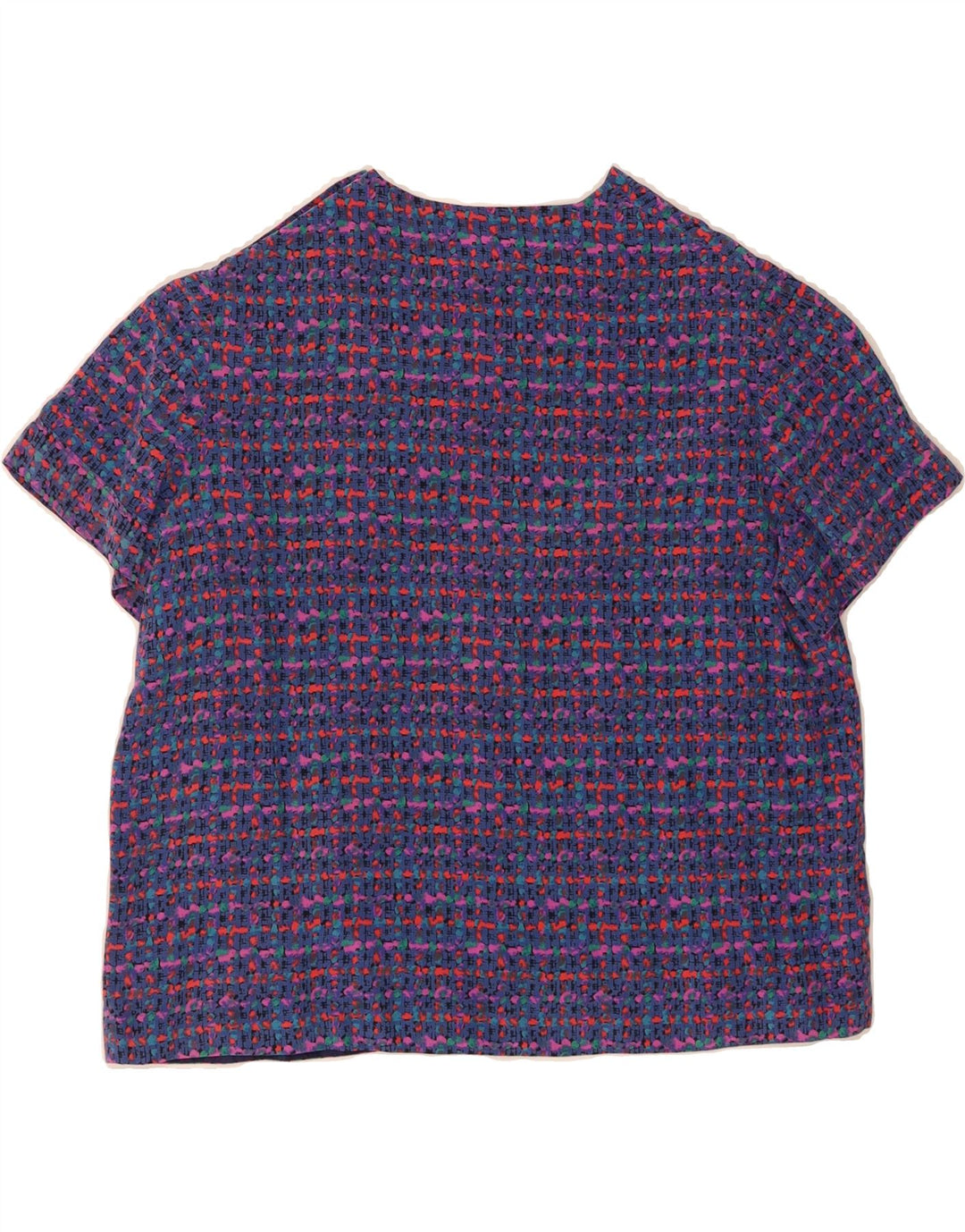 VINTAGE Womens Blouse Top UK 16 Large Purple Flecked Vintage Vintage and Second-Hand Vintage from Messina Hembry 