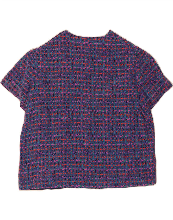 VINTAGE Womens Blouse Top UK 16 Large Purple Flecked Vintage Vintage and Second-Hand Vintage from Messina Hembry 