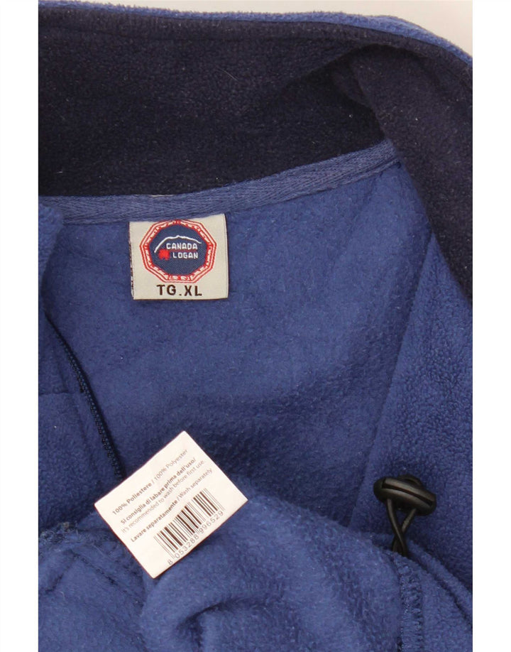 Canada Mens Fleece Gilet UK 42 XL Blue Polyester