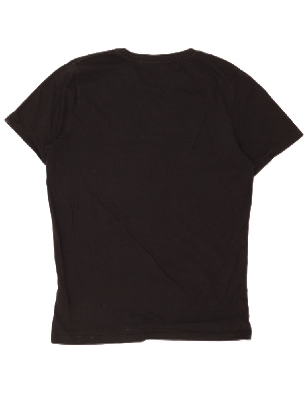 Jack & Jones Mens T-Shirt Top Medium Black Cotton