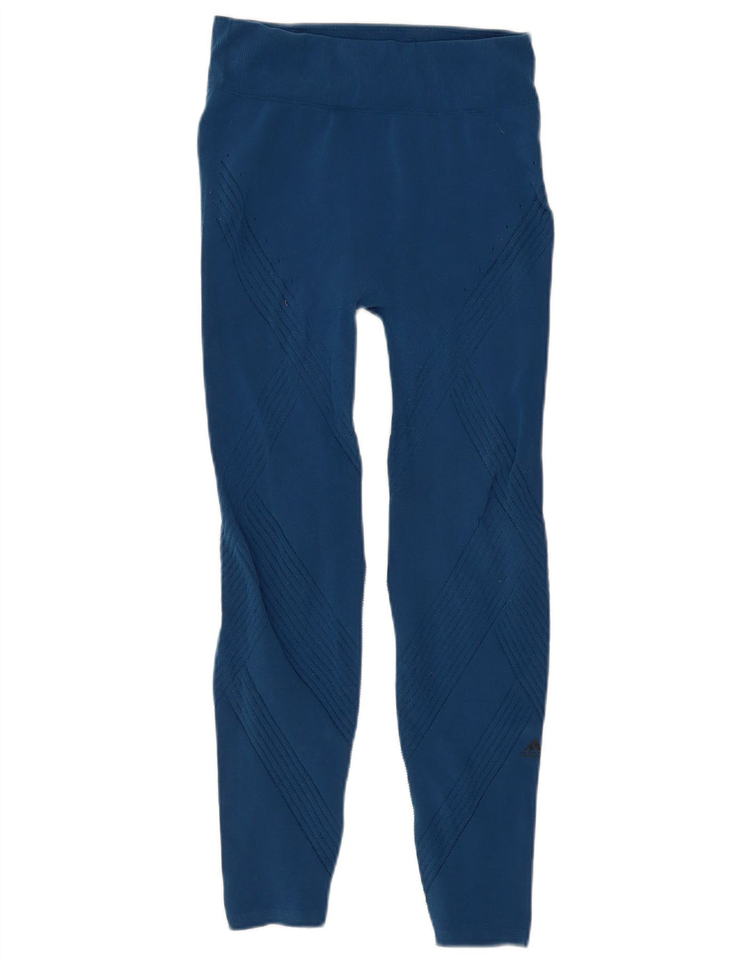 ADIDAS Womens Leggings UK 8 Small Blue