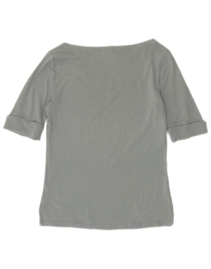 Ralph Lauren Dame Top 3/4 ærmer UK 12 Medium Grå