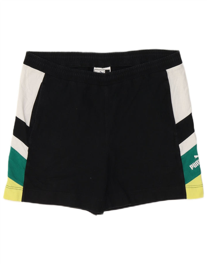 PUMA Mens Sport Shorts Large Black Colourblock