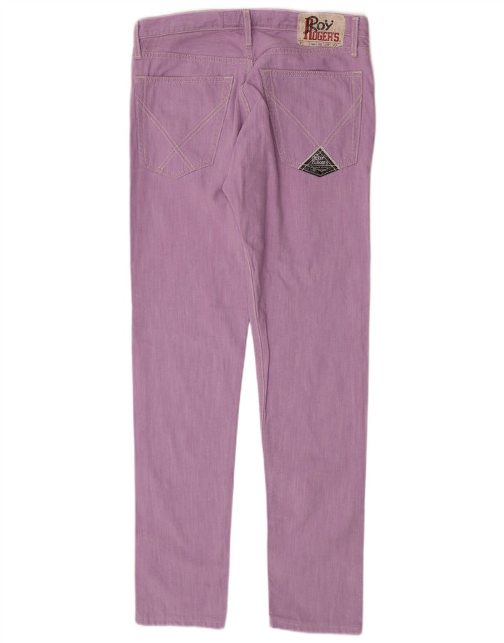 Roy Rogers Womens Slim Jeans  W33 L32 Purple Cotton