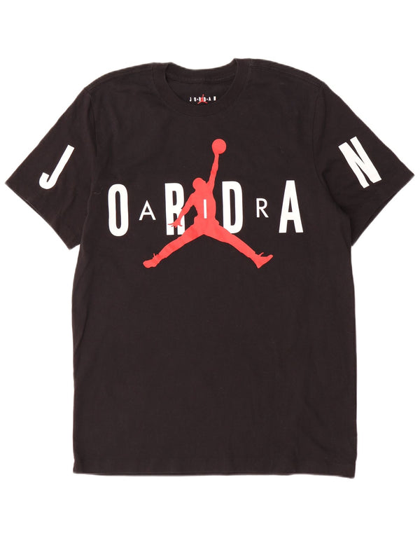 T-shirt grafica a maniche corte Jordan da uomo, grande, in cotone nero