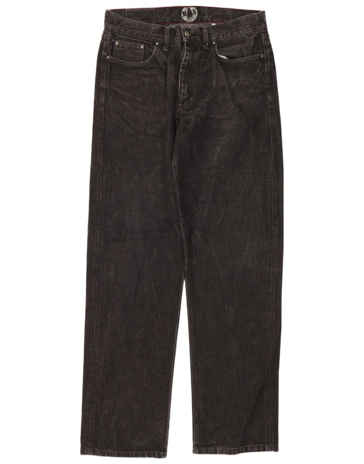 Murphy & Nye Mens Straight Jeans W34 L33 Black Cotton