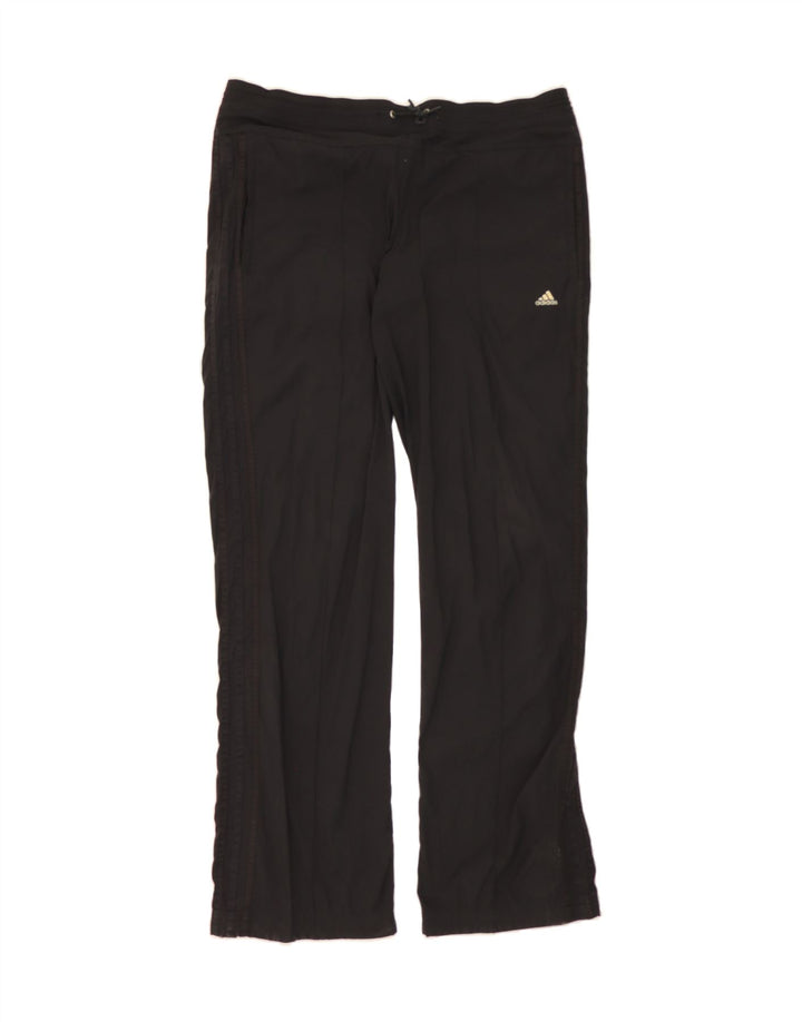 ADIDAS Womens Tracksuit Trousers UK 12 Medium Black Nylon Vintage Adidas and Second-Hand Adidas from Messina Hembry 