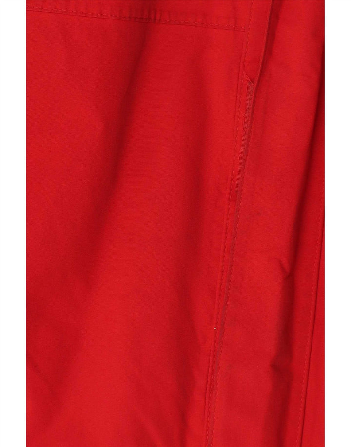 Jack Wolfskin Mens Windbreaker Jacket UK 44 XL Red Colourblock Polyamide