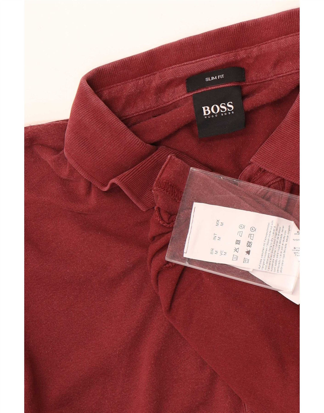 Hugo Boss Slim-Fit-Poloshirt für Herren aus mittlerer kastanienbrauner Baumwolle