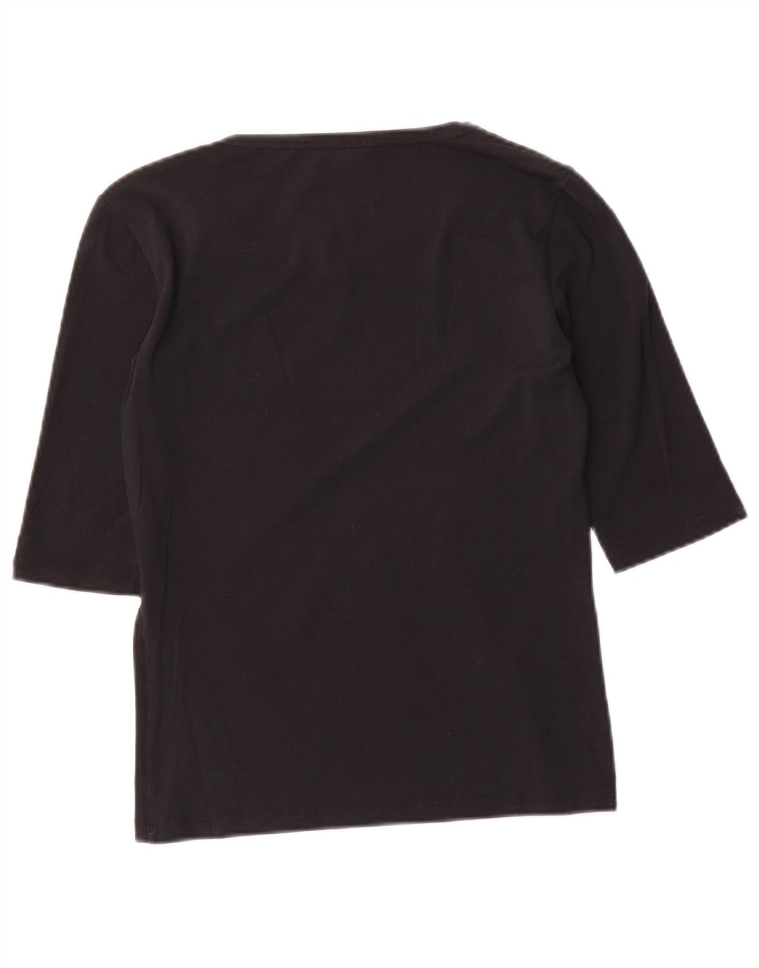 Top da donna Max Mara manica 3/4 UK 8 Small Nero