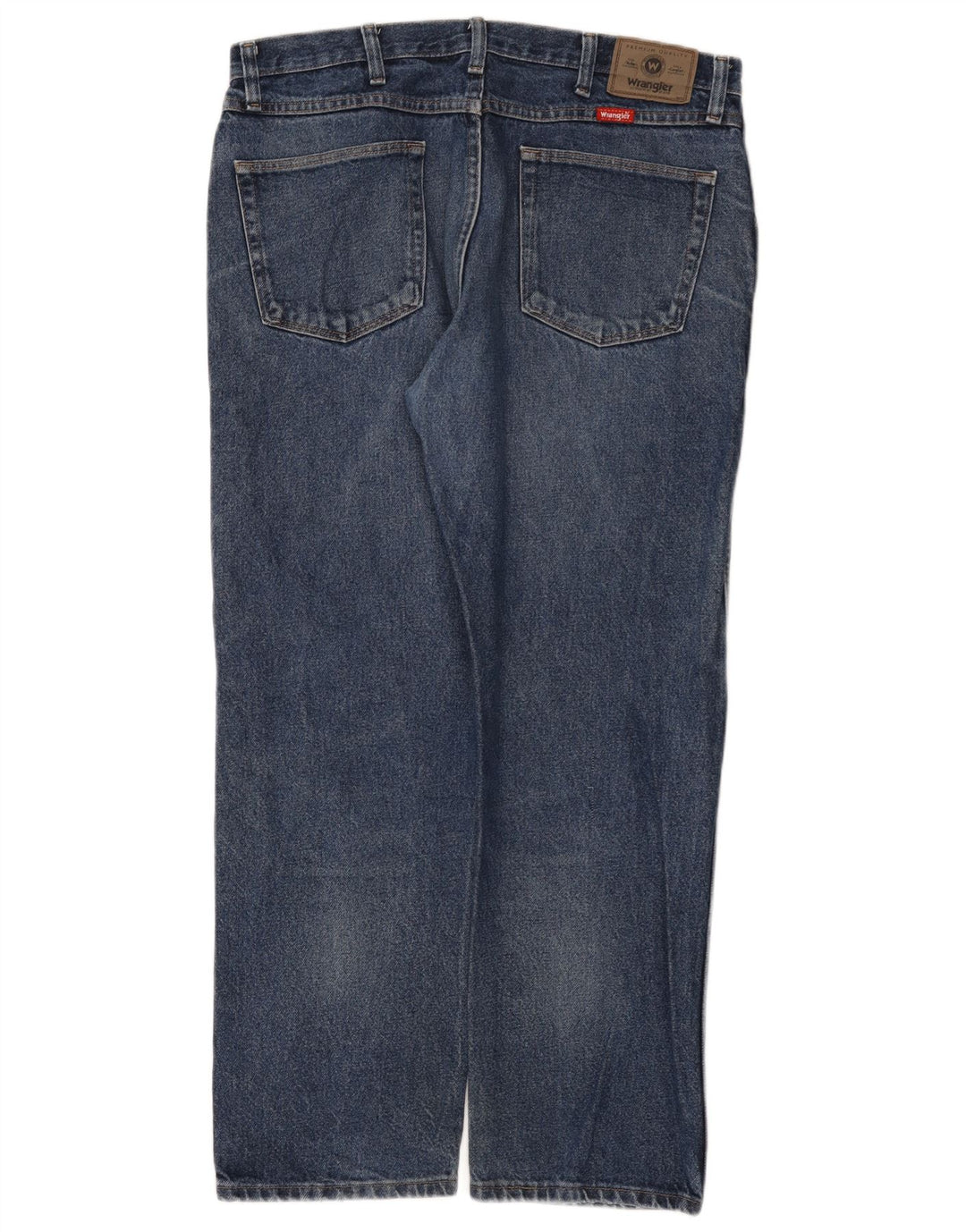 Wrangler Mens Regular Fit Straight Jeans W36 L29 Blue Cotton