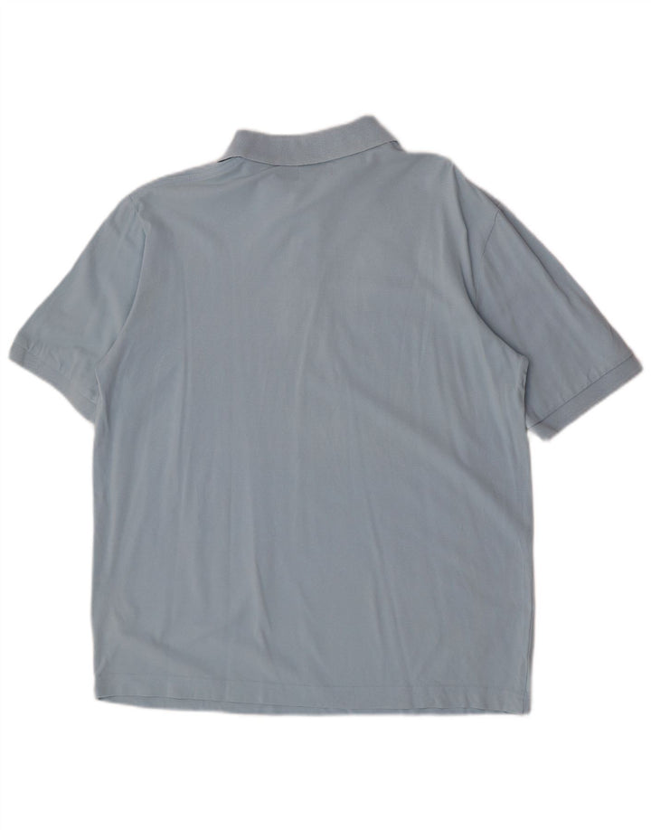 Kappa Mens Polo Shirt Large Blue Cotton